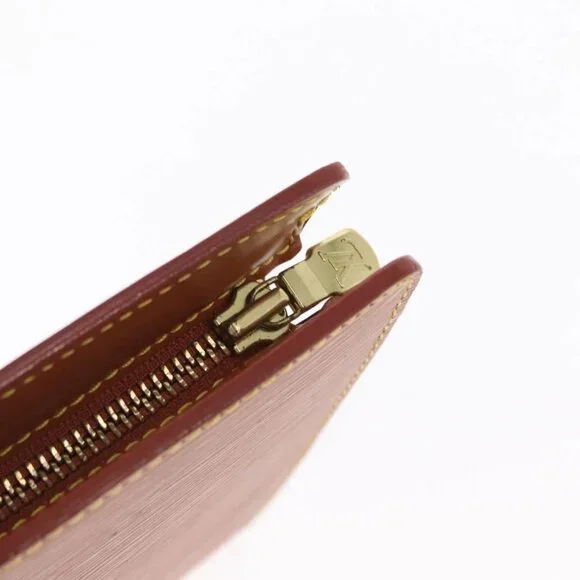 LOUIS VUITTON Epi Pochette Homme Bag Brown Zipangu Gold - Picture 7 of 16
